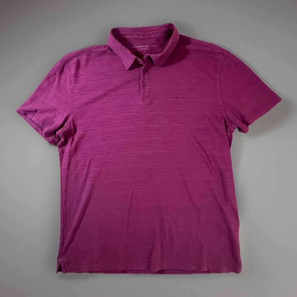 John Varvatos Men’s Marion Short Sleeve Polo Shirt Size L